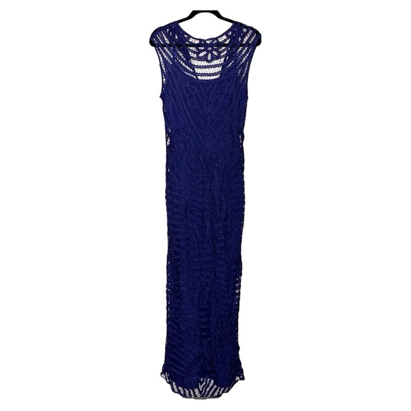 Lauren Ralph Lauren Blue Lace Maxi Dress – Size 12 – NWT - Picture 1 of 9